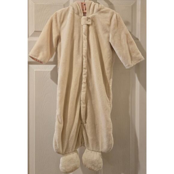 Gymboree 2005 Soft Velour Bunny Bunting Sleep Sack 6 to 12 Months Cream - Picture 2 of 8